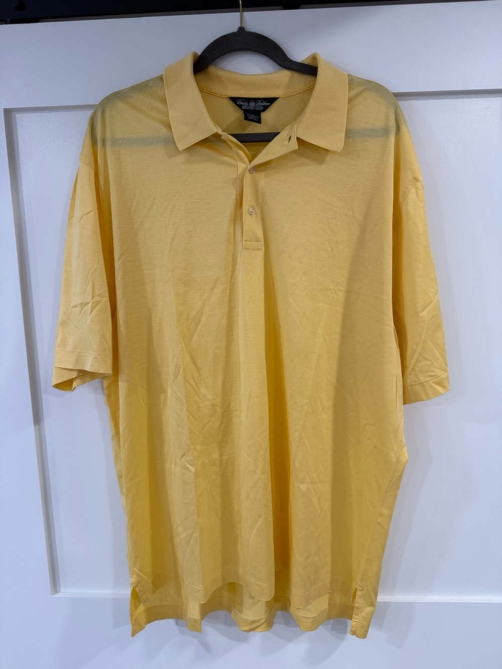 Brooks Brothers Men's Yellow Polo Shirt